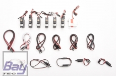 JSM Mini Xcalibur Quartz Servos und Kabel Set