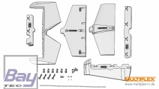 Multiplex Leitwerkssatz (Ersatz) RockStar