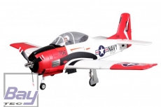 FMS T-28D Trojan Rot/Weis V4 ARTF 1400mm Big Scale mit EZFW