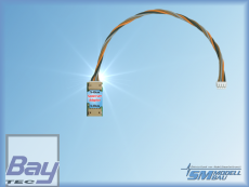 SM Spektrum-Adapter - Adapterkabel fr den Anschluss von UniSens-E, UniLog 2 und GPS-Logger 1/2 an die Spektrum Telemetrie. bersetzt die Daten der Sensoren in das Spektrum X-Bus Format.