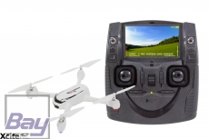 X4 FPV Desire Quadrocopter - RTF-Drohne mit HD-Kamera, GPS, Follow- Me, Akku, Ladegert und Fernsteuerung mit integriertem Farbmonitor