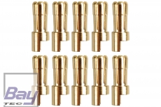 Goldkontakt - 5,5mm - 10 Stecker