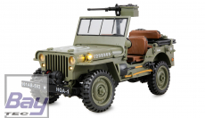 Jeep Willys MB Scale Crawler 4WD 1:14 RTR grn - incl. Seilwinde und Soundmodul