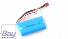 LiIon Akku 7,4V 2000mAh T-Stecker (passt in viele 1/14 1/12 Autos)