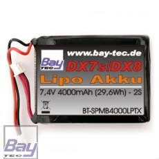 Bay-Tec Spektrum 4000mAh 2S LiPo Senderakku DX9 / DX8 / DX7 /DX7S / DX6