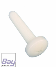 Nylon M6x40 10 Stk. Kunstoffschrauben Flachkopf Kreuzschlitz