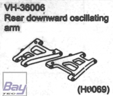 VH-36006 Rear downward oszillating arm 1 Stk