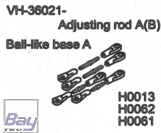VH-36021 Adjusting rod A(B) Ball-like base A