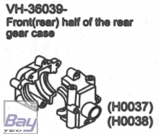 VH-36039 Front/rear half of rear gear case