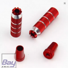 Steuerknppel Alu M4 lang ROT
