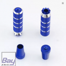 Steuerknppel Alu M4 lang BLAU
