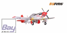 FMS Giant Scale P-51 rot PNP Set V8 ohne Akku/RC - 1700mm