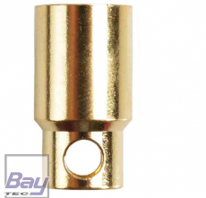 Goldkontakt 8,0mm Buchse - 1 Stk