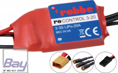 Robbe Modellsport RO-CONTROL 3-20A 2-3S -20(25)A 5V/2A BEC Regler