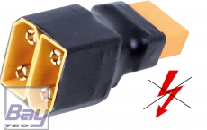 ADAPTER XT-90 SERIAL BUCHSE AUF 2 STECKER 1Stk. (mit Blitzschutz)