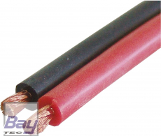 SILIKONKABEL 18AWG/0,8MM ROT und SCHWARZ JE 1 Meter