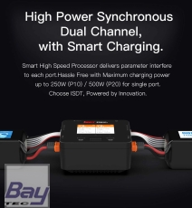 ISDT P10 Dual Smart Charger 1-6A 250W (x2) 10A (2x) 400W/16A parallel Ladegerät