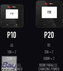 ISDT P10 Dual Smart Charger 1-6A 250W (x2) 10A (2x) 400W/16A parallel Ladegerät