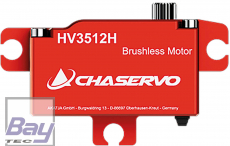 CHASERVO HV3512H 25T low profile HV Brushless Servo, liegende Montage