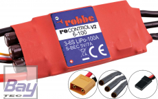 Robbe Modellsport RO-CONTROL 6-100 V2 3-6S -100A (120A) 5V/7A SWITCH BEC Regler