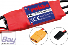 Robbe Modellsport RO-CONTROL 4-40 V2 3-4S -40A (60A) 5V/3A B SWITCH BEC Regler