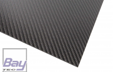 Carbonfaser-Platte 200x400mm 4,0mm glnzend CFK-Platte , Carbonplatte