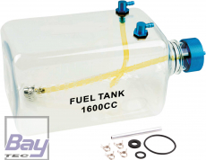 Bay-Tec Benzin Tank 1600ml mit Alu-Verschluss