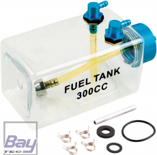 Bay-Tec Benzin Tank 300ml Rot oder Blau