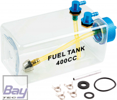 Bay-Tec Benzin Tank 400ml Rot oder Blau
