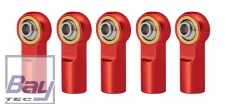Bay-Tec Alu Kugelkpfe M3 ROT / 5 Stk.