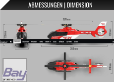 DRF AFX-135 PRO Brushless 6-Kanal 352mm Helikopter 6G RTF