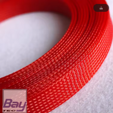 Bay-Tec Gewebe Schutz Schlauch 8mm je Meter - Rot