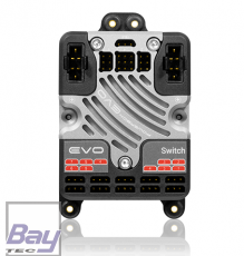 PowerBox EVO - Leistungsstarke Doppelstromversorgung mit 7 Kanlen, Spannungsregelung und Telemetrie.