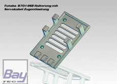 Futaba R7014SB R7114SB R7214SB R7314SB Empfngerhalterung mit Servokabel Zugentlastung - ROT