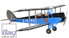 Seagull DH-60M Gipsy Moth 15cc 1700mm ARF - Doppeldecker Blau / Schwarz