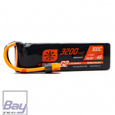 Spektrum 14.8V 3200mAh 4S 100C Smart G2 LiPo Battery: IC3