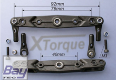 Gabriel XTorque CFK Doppel Gabel Servohebel 76 / 92mm - Futaba Verzahnung