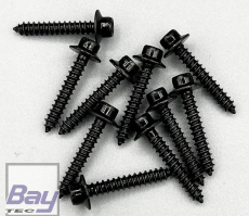 Innensechskant Servo und Kabinenhauben Schrauben M2,2 x 14mm Schwarz - VPE 10 Stk.