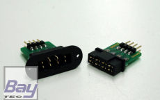 Tragfl�chensteckverbinder 8polig mit Stiftleiste, Stecker & Buchse
