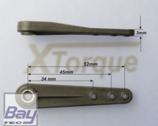 Gabriel XTorque CFK Servohebel 52 mm - Futabaverzahnung