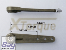 Gabriel XTorque CFK Servohebel 54 mm - Futabaverzahnung