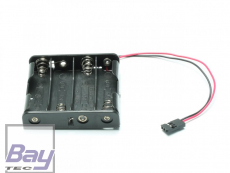Batterie Box 4 x AA (flach) mit JR Buchse