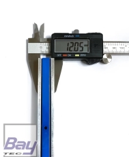 Elektrische Störklappen 440mm (Paar) 4,8 - 8,4V blau eloxiert