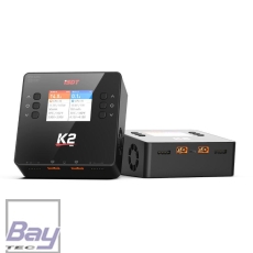 iSDT SMART CHARGER K2 DUO - 200/500W, 20A, 2x6S Lipo, mit integriertem Netzteil
