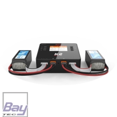 iSDT SMART CHARGER K2 DUO - 200/500W, 20A, 2x6S Lipo, mit integriertem Netzteil