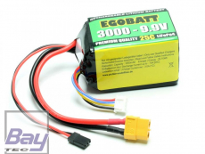 LiFe Akku EGOBATT 3000 mAh - 9.9V (25C)