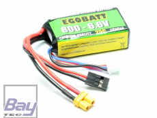 LiFe Akku EGOBATT 800 mAh - 6.6V (25C)