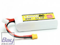 LiPo Akku LEMONRC 850mAh 3S - 11.1V (35C)