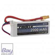 Redox 2000 mAh 7,4V 20C - LiPo Akku - XT60
