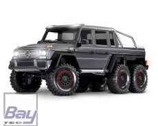 TRAXXAS Mercedes-Benz G63 AMG 6x6 RTR ohne Akku/Lader inkl Licht 1/10 6WD Scale-Crawler Brushed silber
